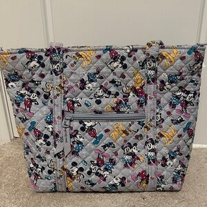 Disney Vera Bradley Mickey Mouse Gray Tote Bag
